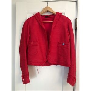 meadham kirchhoff cropped tweet jacket